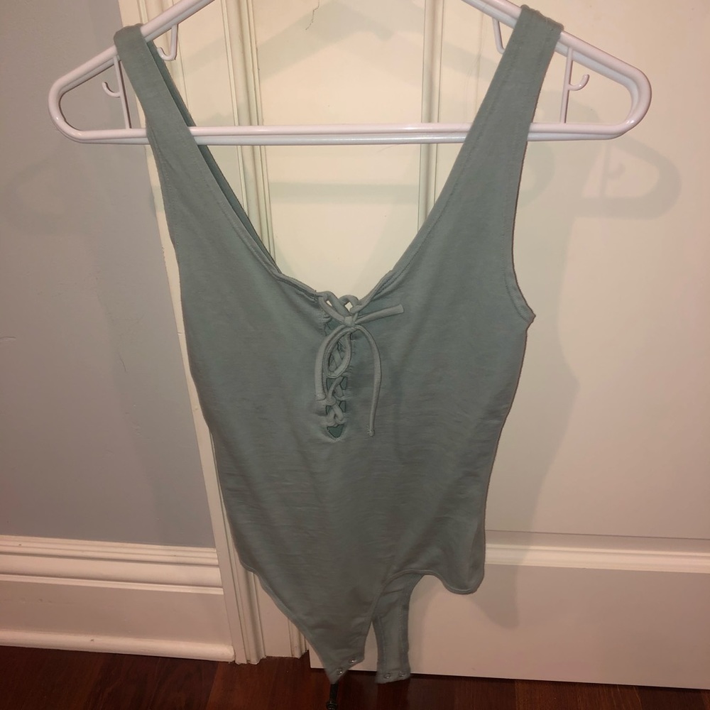 Olive green body suit